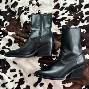 Target Black Heeled Boots